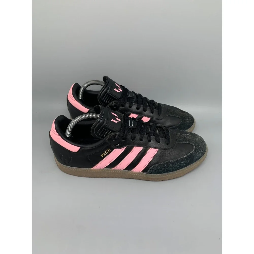 Adidas Samba Messi Inter Miami Black Pink Soccer‎ Shoes IH8158 Men's Sz 9